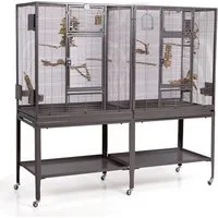 Montana Cages Vogelkäfig Madeira Double · Antik, ca. 165 x 54 x 155