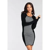 Melrose Strickkleid figurbetonte Mini-Passform im Colour Block Stil