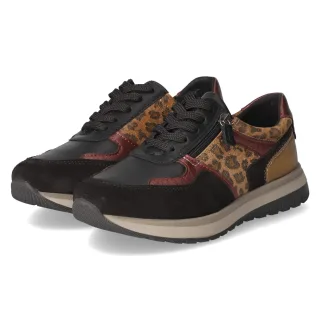Beliana Low Sneaker VIVIAN 06  Schwarz - Gr. 37 -  Leder und Textil