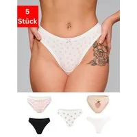 Elegant Love Tangaslip Damen-Tanga V-String – Bequeme Unterwäsche (Set, 5-St., 5er-Pack) Slip – Unterhose, Panty