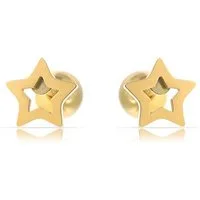 Made by Nami Ohrring-Set Sternförmige Ohrringe Gold für Damen Wasserfester Schmuck, Minimalistisch Geschenk für Sie