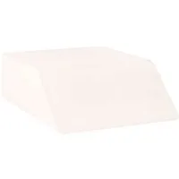vidaXL Kopfkissen Beinkissen 63 x 52 x 19,5 cm Fest PU-Schaum Weiß, Bezug: Samt