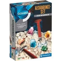 Clementoni® Experimentierkasten Galileo, Ausgrabungs-Set Steine und Mineralien, Made in Europe