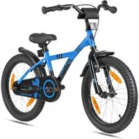 PROMETHEUS BICYCLES Kinderfahrrad HAWK 18 Zoll ab 5 - 6 Jahre, 1 Gang, Junge Mädchen Fahrrad Kinder mit Rücktrittbremse Fahrradständer
