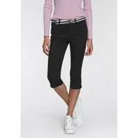 KangaROOS Caprijeans CAPRI-JEANS mit Gürtel (Set, mit abnehmbarem Gürtel) Skinny Fit, mit Schlitz, normale Leibhöhe