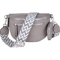 MIRROSI Bauchtasche Damen Taschen, Umhängetasche, Brusttasche, 27x19x9cm Veganes Leder (Schultertasche für jeden Anlass, inkl.1x Münzbeutel), Crossbody Bag, Bohemian gemusterten& verstellbaren Schulterriemen