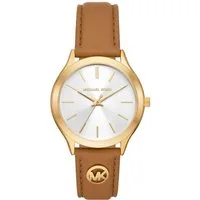 MICHAEL KORS Quarzuhr SLIM RUNWAY MK7543, Armbanduhr, Damenuhr, Lederarmband, analog