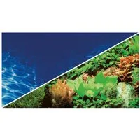 HOBBY Aquarienrückwand Fotorückwand Pflanzen 8 / Marin Blue, 100 x 50 cm