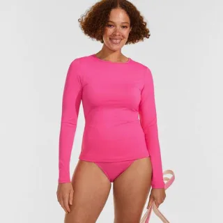 Badeshirt, Damen,  Pink, Nylon-Mischung, by Lands' End