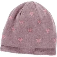 MAXIMO Beanie Wollanteil, Feinstrick, gefüttert, Glitzer Details