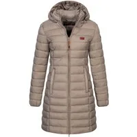 Geographical Norway Steppmantel Damen Herbst Jacke Steppjacke Outdoor leicht Kapuze Übergangsjacke