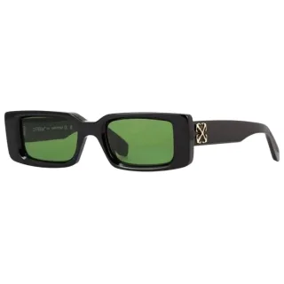 Off-White - "Arthur" Pfeil-Sonnenbrille für Herren/Damen Unisex (Schwarz/Grün)
