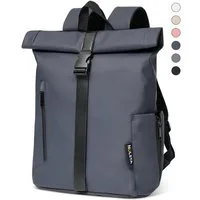 NULSTA Rucksack Rolltop Rucksack Wasserdicht Damen & Herren Daypack Freizeitrucksack, 30*15*40cm,Cityrucksack,Tourenrucksack,Schulrucksack
