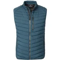 CASAMODA Steppweste CASAMODA Herren Outdoor-Steppweste Stehkragen Zipper Blau