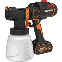 Worx Farbsprühgerät WX020 NITRO, 3 Sprühform & 4 Düsengrößen, inkl. Akku & Schnellladegerät