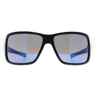 Police Square Herren Glänzend Schwarz Smoke Mirror Blau SPLN37M Tailwind 5