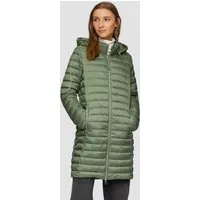 s.Oliver Funktionsmantel Outdoor-Mantel Lange Steppjacke mit abnehmbarer Kapuze