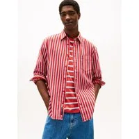 Tommy Jeans Langarmhemd TJM STRIPE TWILL gestreift, relaxed fit