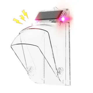 Solar Waterproof Anti-Theft Alarm Bracket Cover for Video Doorbell 100dB Hall Sensor PC Impact Resistant Rainproof Outdo