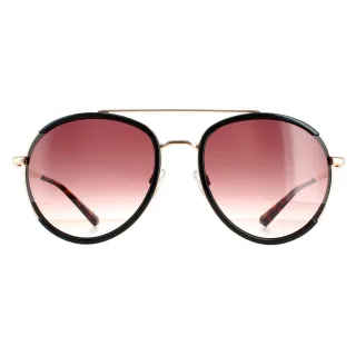 Ted Baker Aviator Damen Schwarz Gold Braun Gradient TB1638 Gaia