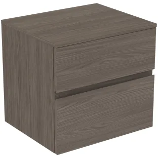 Ideal Standard Waschtischunterschrank Finesse o.Ausschnitt 602x505x558mm 2 Auszüge Ulme dunkel, E343 E3433UR