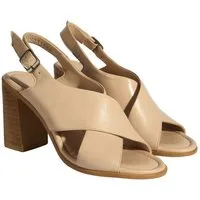 Desa Damen-Ledersandalen – Blockabsatz, Schnallenverschluss Sandale