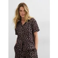 bonprix Shirtbluse weit geschnitten im Oversize-Look, aus reiner Baumwolle