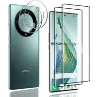 SmartUP Displayschutzglas 2X Schutzglas für Honor Magic 5 Lite Panzerfolie Display Kamera Full für Honor Magic 5 Lite, 9H Hartglas