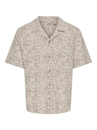 ONLY&SONS - ONSCLEMENT RLX SS FROTTE SHIRT TEE Antique White - Gr. - S