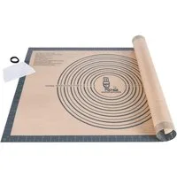 LuxusKollektion Ausrollmatte Groß Rutschfeste Backunterlage Silikon Backmatte mit