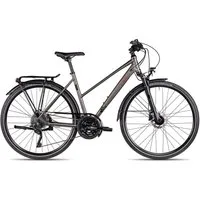 2R Manufaktur Trekkingrad TLX30 Trapez, 30 Gang Shimano RD-XT T8000-10 Schaltwerk, Kettenschaltung, Damen Trekkingrad 28 Zoll braun/beige