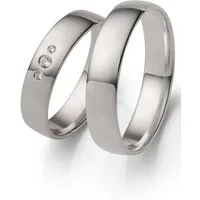 Firetti Trauring Schmuck Geschenk Hochzeit Ehering "LIEBE", Made in Germany - wahlweise mit oder ohne Zirkonia (synth)