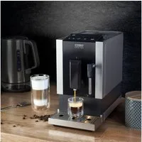 Caso Kaffeevollautomat Café Crema One, Praktische Sensor-Touch Steuerung, Edelstahl-Kegelmahlwerk