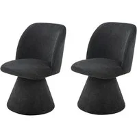 HELA Esszimmerstuhl BARI II Drehstuhl (Set, 2 St), 360° drehbar, Polsterfuß, Webstoff, fest gepolstert, 2er Pack