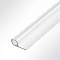 LYSEL® U-Laufschiene Kederschiene Kederleiste Aluminium 90° weiß RAL 9016 für 5-9mm Keder L, (1-tlg), 1000 x 15 x 30 mm [L x B x H]