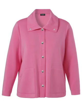 VIA APPIA DUE - Jacke Kragen 1/1 Arm Knöpfe Taschen pink - Gr. - 46