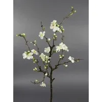 Kunstblume Künstlicher Kirschblütenzweig / Ast 75x30cm GA Kirschblüte, Seidenblumen Roß, Höhe 75 cm, Weiß