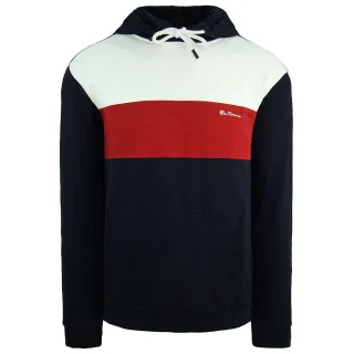 Ben Sherman Panelled Herren-Kapuzenpullover in Marineblau
