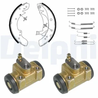 Delphi Bremsbacken vormontiert hinten Citroen Fiat Peugeot KP915
