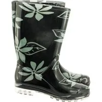 Reis Damen Gummistiefel PVC Blumenmuster Gummistiefel