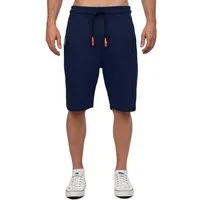 Cipo & Baxx Sweatshorts Herren Regular Fit Capri Hose Mid Waist BA-CK271 Kordelzug mit farblichen Akzenten