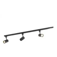 Qazqa Schienensystem-Sets Iconic jeana, Dimmbar, LED wechselbar, Warmweiß, QAZQA Schienen­leuchte, gu10, Schwarz, Stahl, Modern