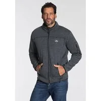Man's World Strickfleecejacke (1-St) mit durchgehendem Reißverschluss, normale Passform