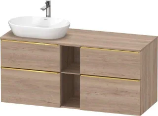 Duravit D-Neo Konsolen-Waschtischunterbau wandhängend 1400x550x664 Az 2 Ei mr Mt DE4970L34550000