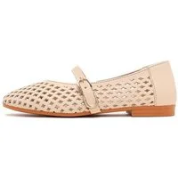 Derimod Ballerinas aus Leder Ballerina Lederobermaterial, Weiches Futter, Verstellbarer Riemen