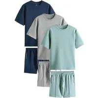 Next Loungeanzug T-Shirt und Shorts im Set, Multipack (6 tlg)