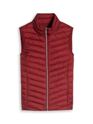 Tom Tailor - Lightweight Steppweste mit Stehkragen bartender red - Gr. - XXL