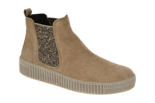 Gabor 8013.02.014 Damen Stiefeletten Beige Sahara Wedge Absatz