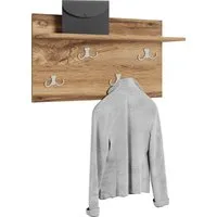 OTTO home Garderobenpaneel Paris (1 St), Praktische Wandgarderobe mit Doppelhaken (B/T/H): 70/21,5/40 cm