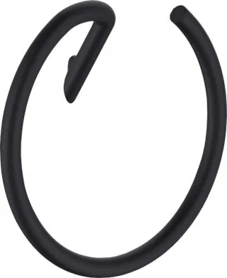 Neuesbad Serie 600 Wandmontage Rund Handtuchhalter, Schwarz NB1DEADIN6111